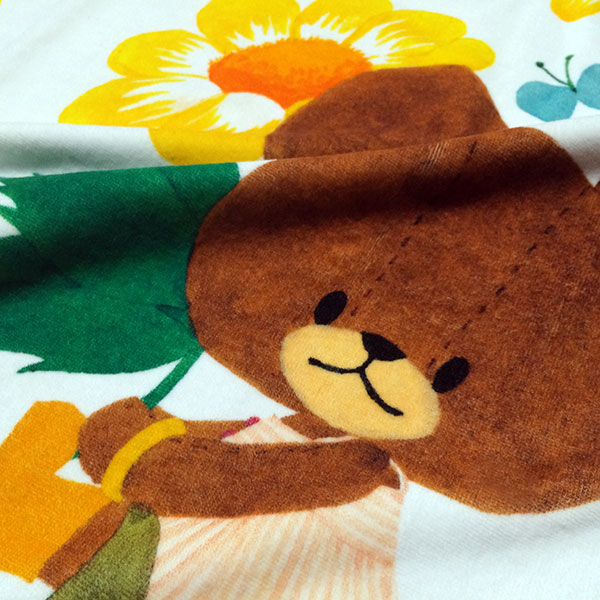 名前入り今治製スポーツタオル（FLOWER:フラワー･オレンジ）