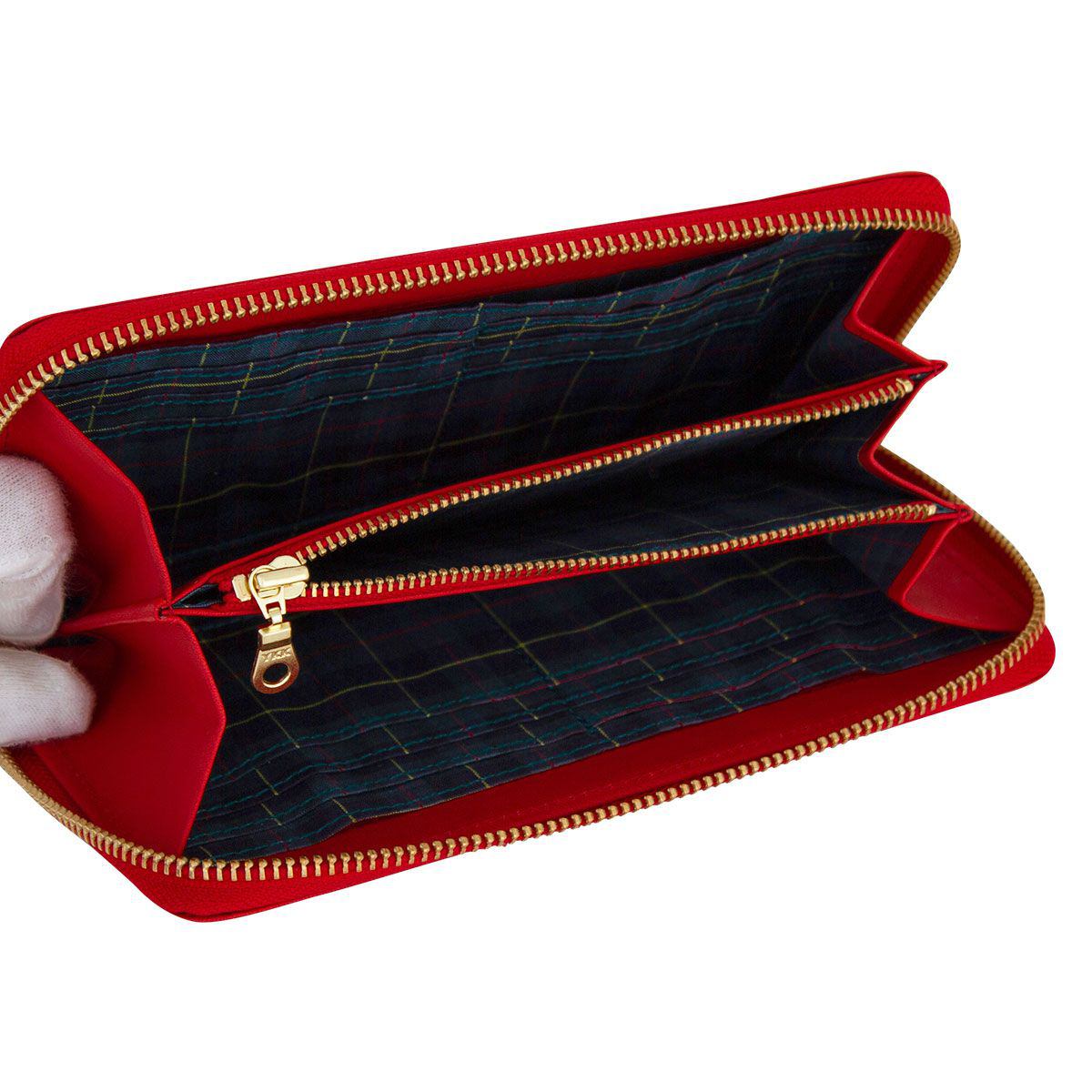 ジャッキー ラウンドファスナー財布（レザー）