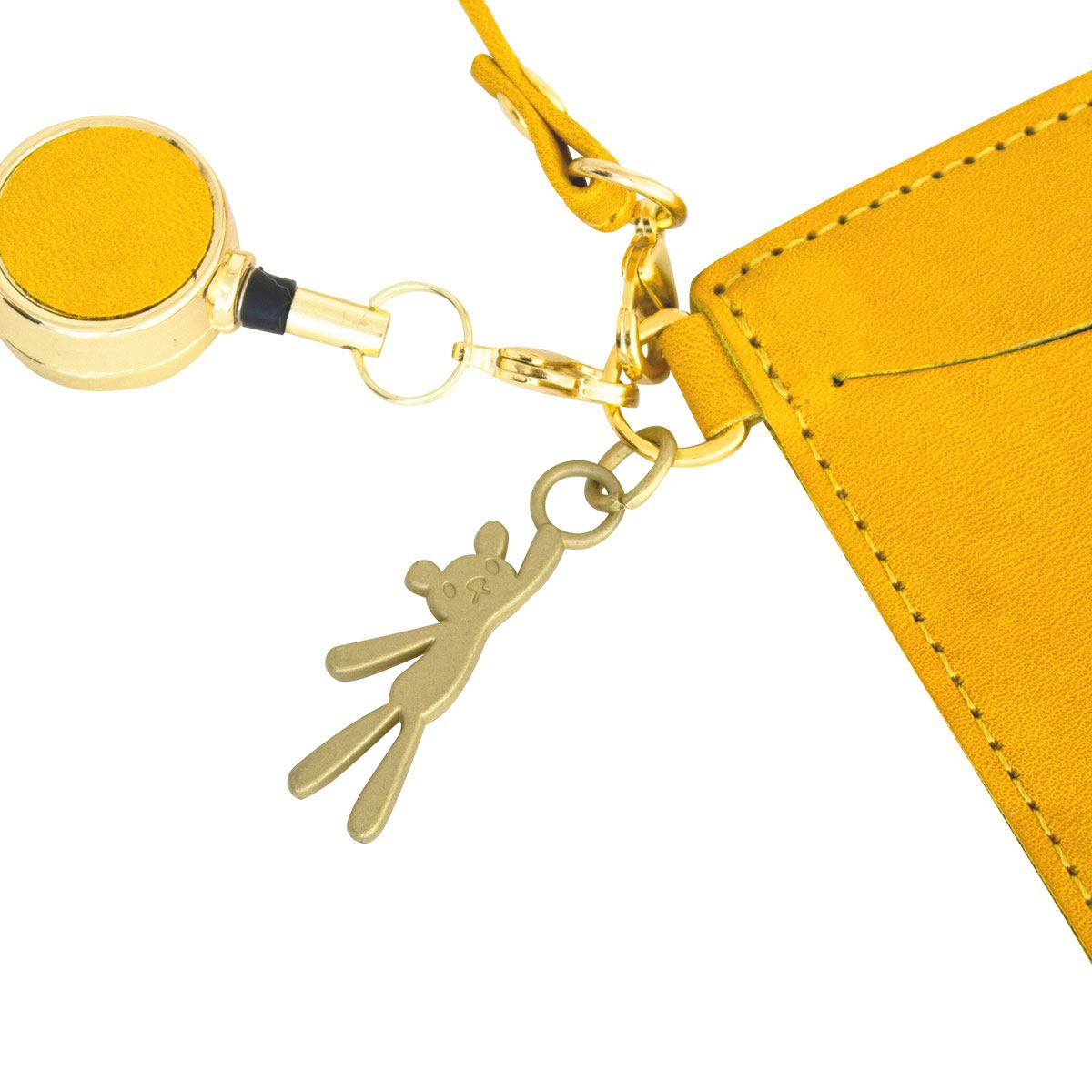 ジャッキー　リール付き　コイン&パスケース（レザー）