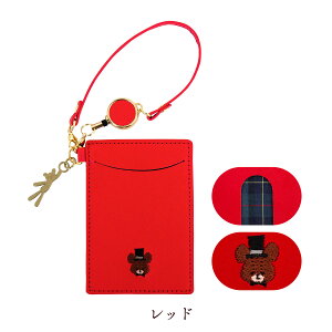 ジャッキー　リール付き　コイン&パスケース（レザー）