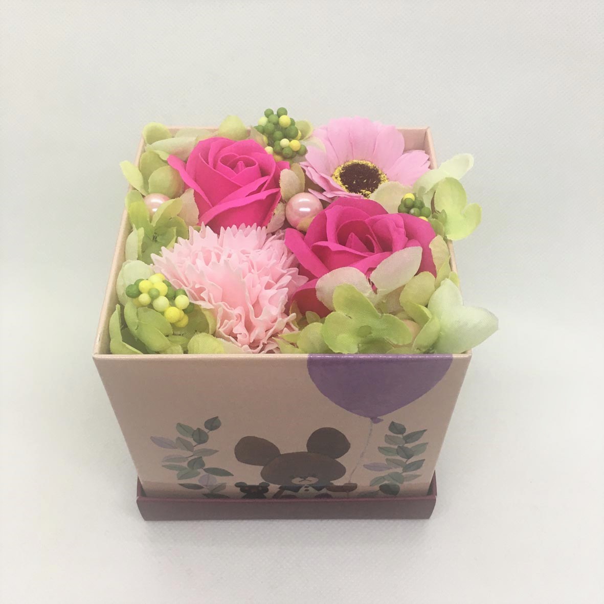 フラワーボックス　ピンク