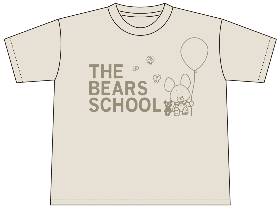 ビックTシャツ ロゴ（ホワイト・ベージュ）