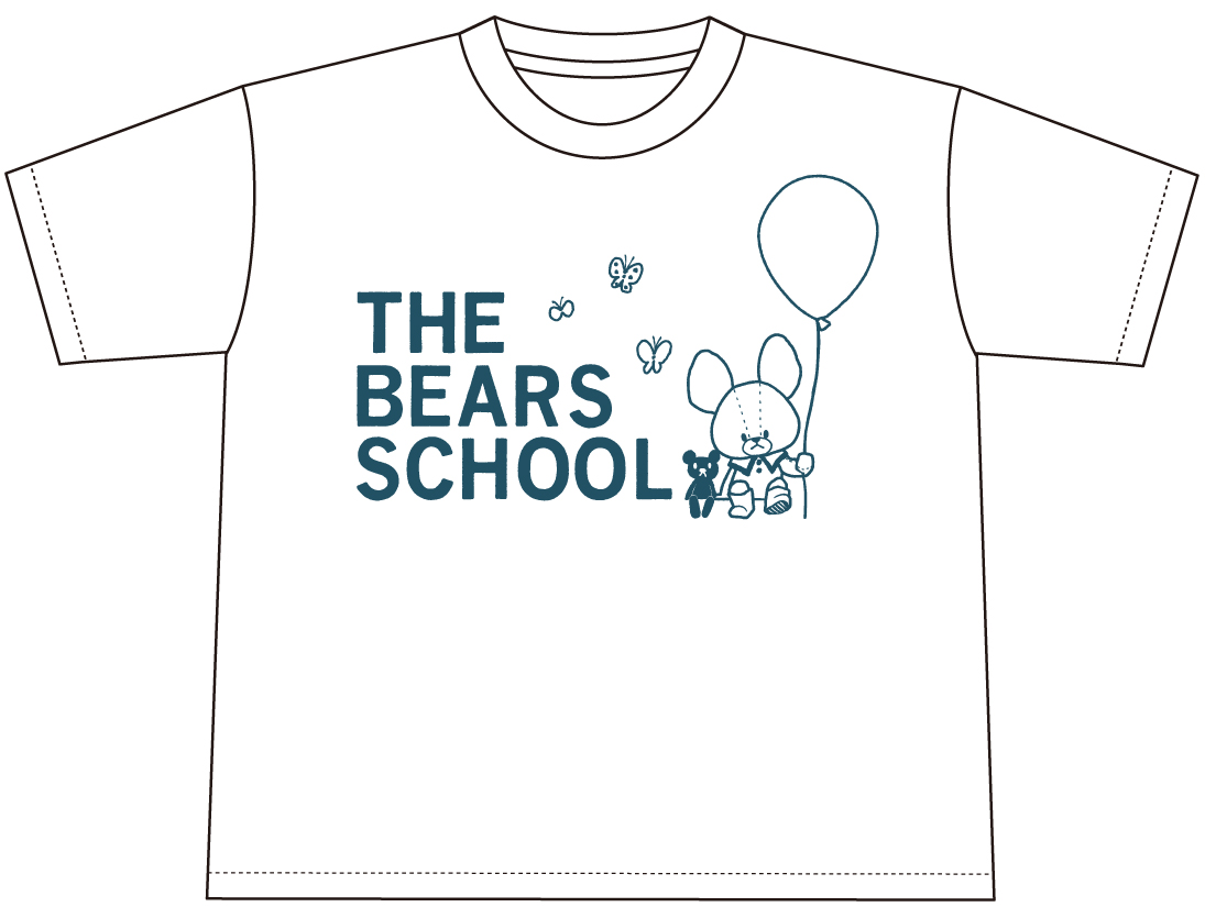 ビックTシャツ ロゴ（ホワイト・ベージュ）