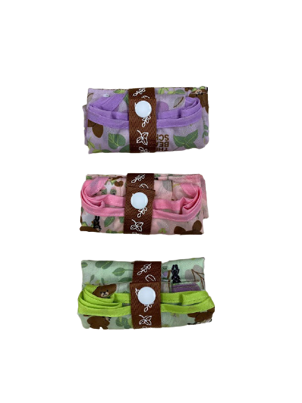 プチエコバッグ（グリーン・ピンク・パープル）