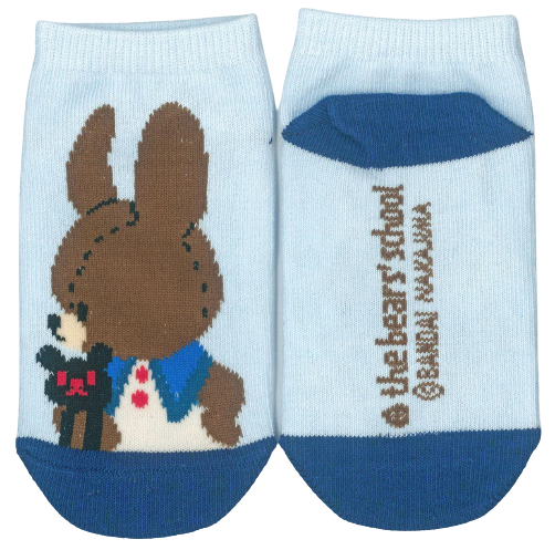 キッズソックス　くまのがっこう　サイドウェイ（ピンク・ブルー）