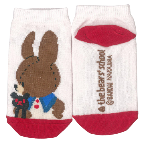 キッズソックス　くまのがっこう　サイドウェイ（ピンク・ブルー）