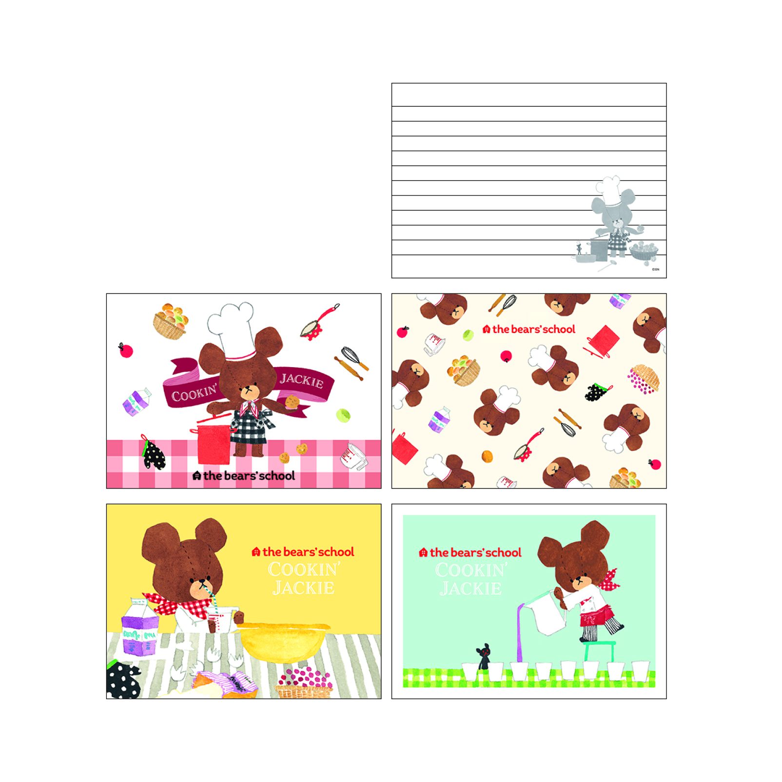 メモパッド［シール付］_クッキンジャッキー（白）