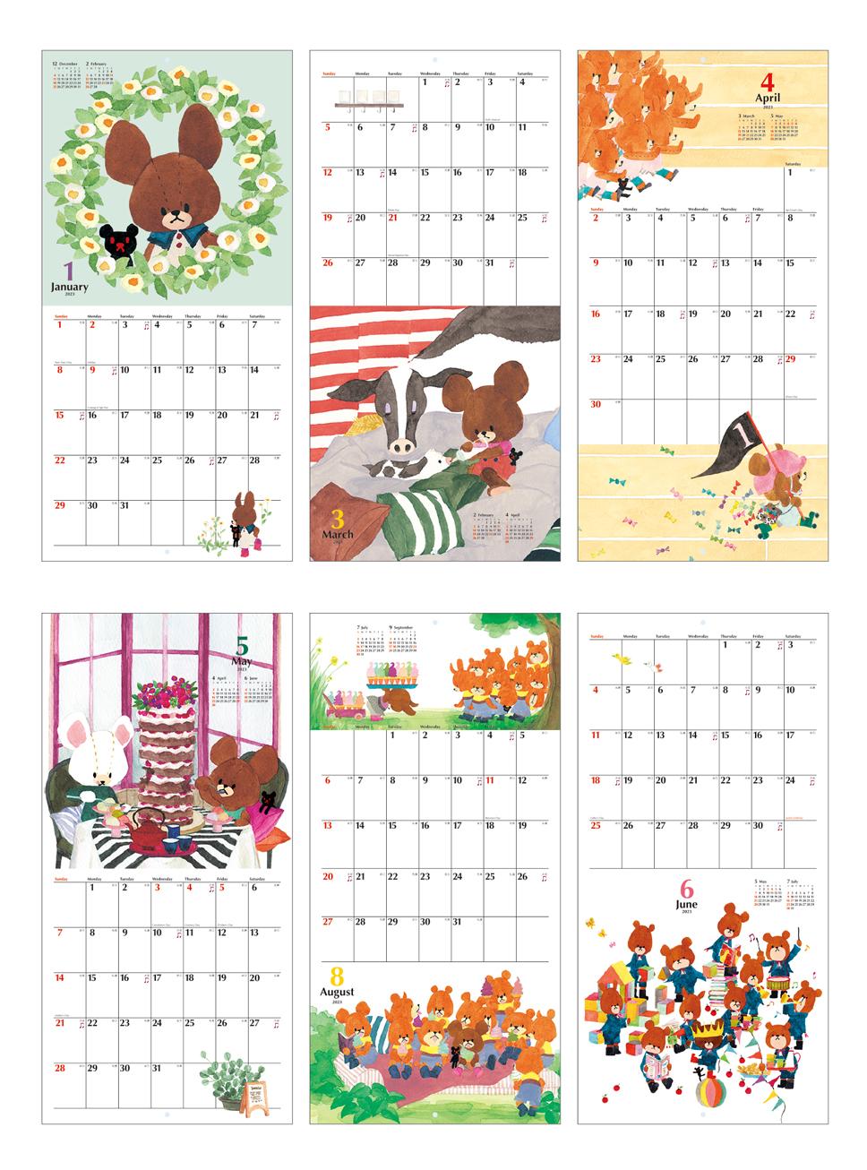 ウォールカレンダー