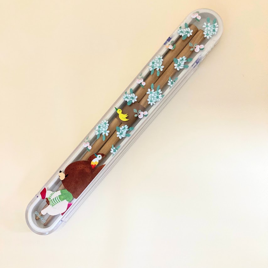 箸箱セット（はなかんむり） GR