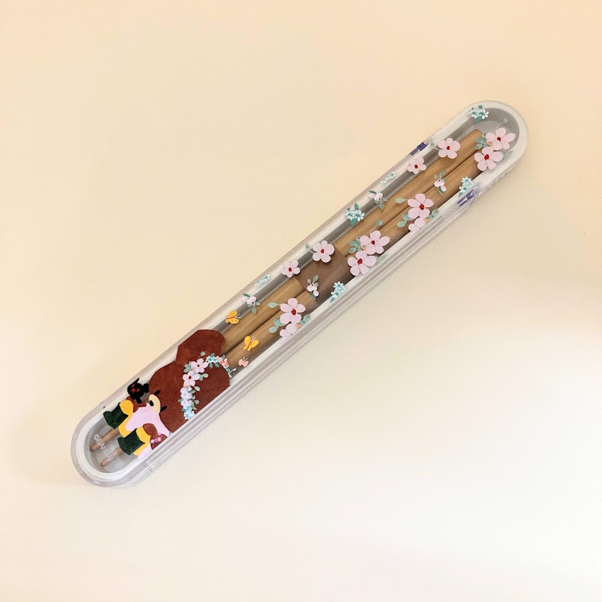 箸箱セット（はなかんむり） PK