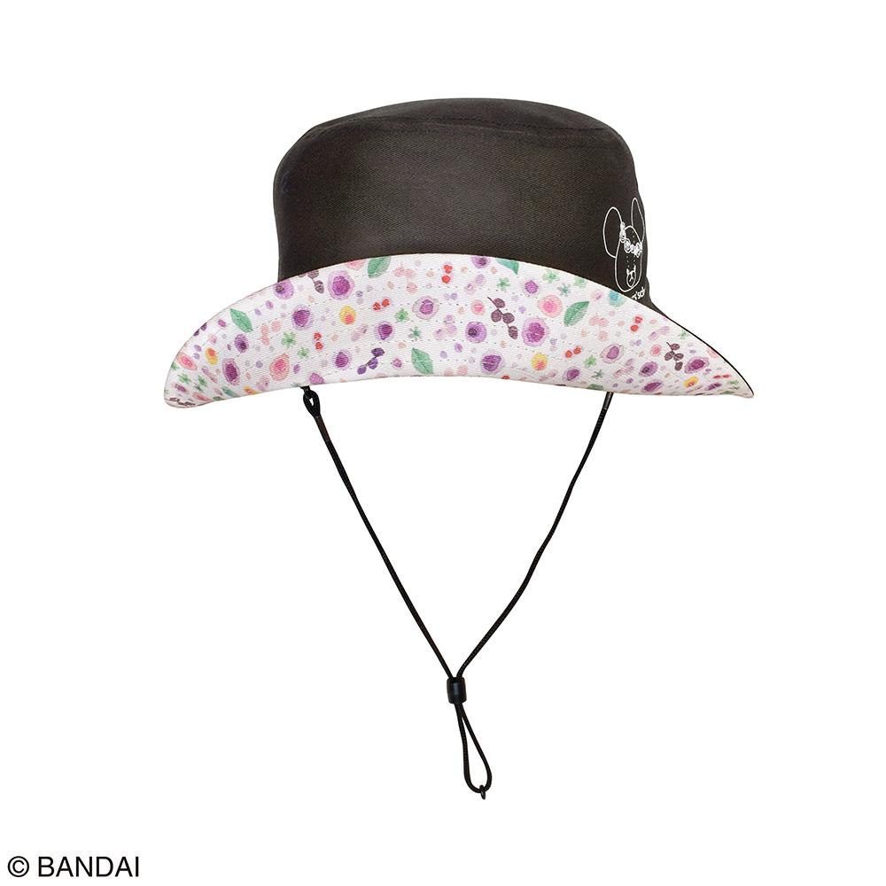 くまのがっこうバケットハット　Colorful Days Blooming　ブラック