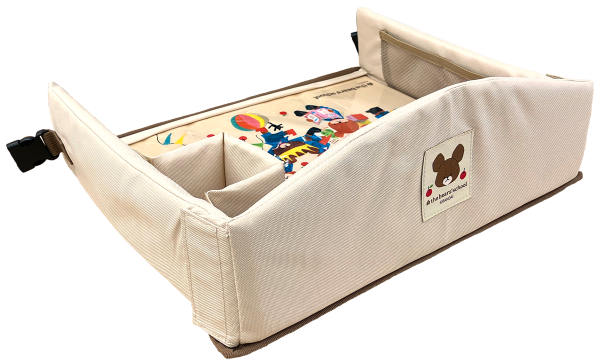 くまのがっこうキッズテーブルライトベージュ