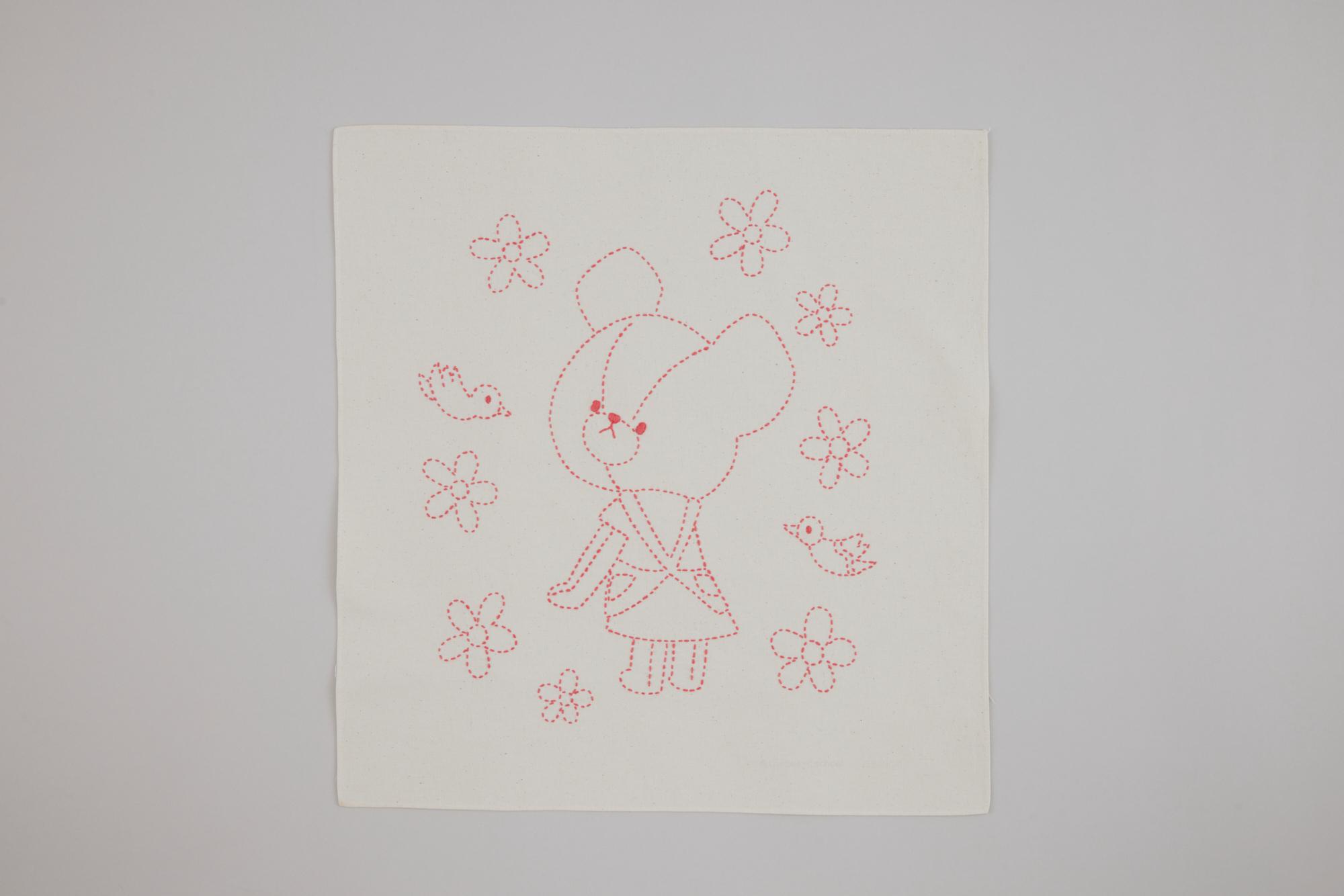 ジャッキーの刺し子こもの正方形のフリークロス