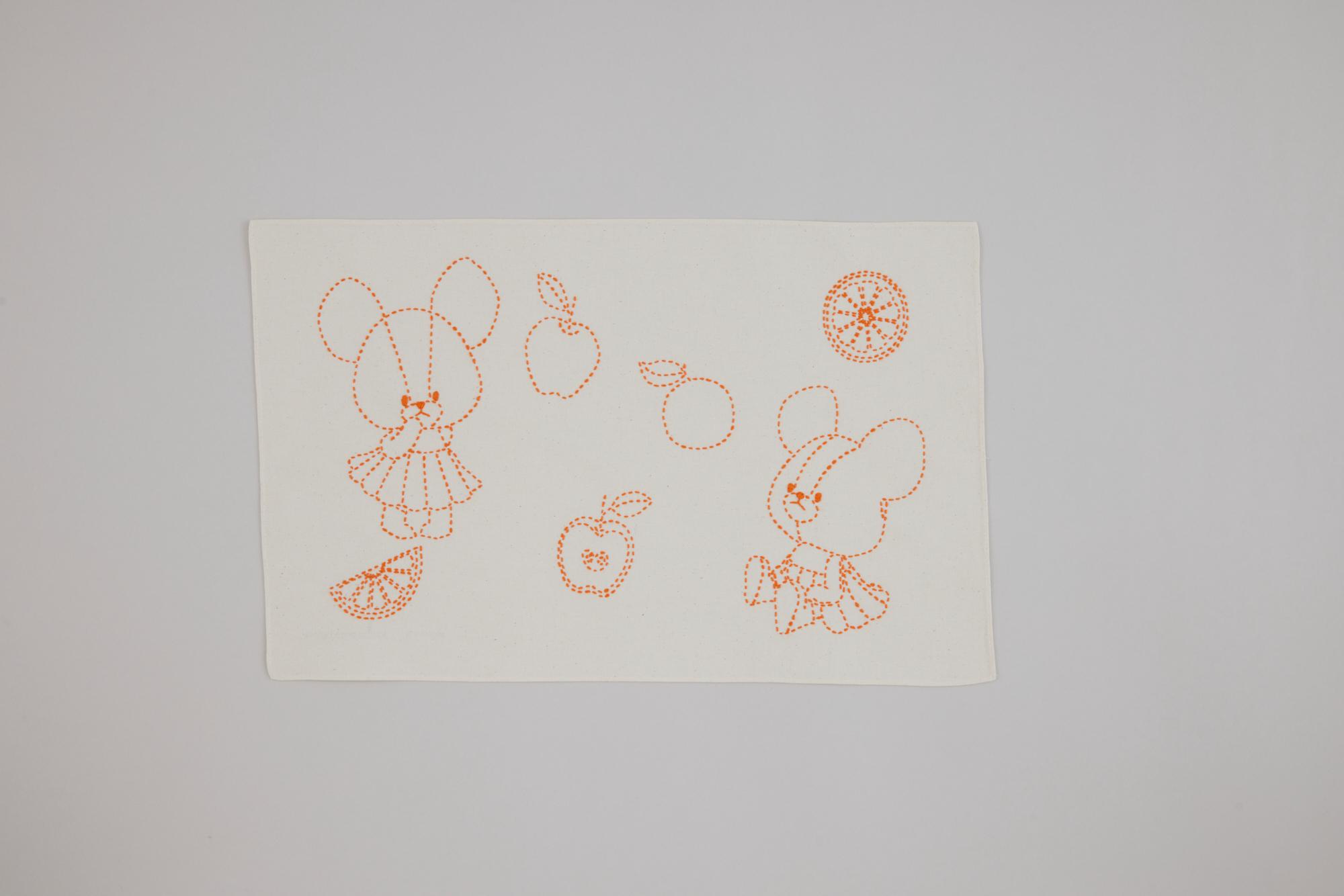 ジャッキーの刺し子こもの長方形のフリークロス