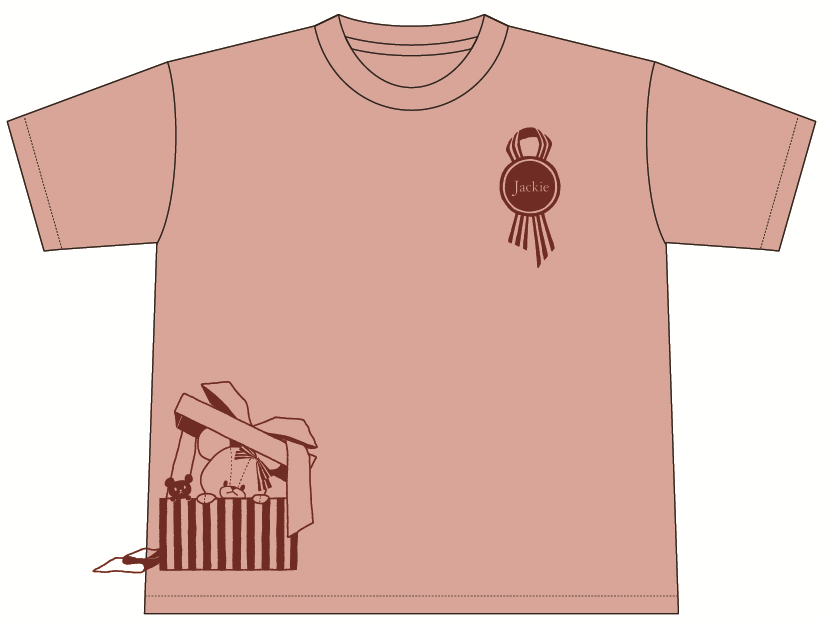 ビッグTシャツ　プレゼント　WH／PK